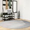 vidaXL Teppich IZA Kurzflor Skandinavischer Look Grau &Oslash; 200 cm