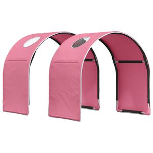 vidaXL Bettunnel 2 pcs Rosa 211 x 52,5 x 2 cm Polyester