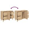 vidaXL Waschbeckenunterschrank Sonoma-Eiche 80x33x60 cm Holzwerkstoff
