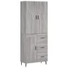 vidaXL Highboard Grau Sonoma 69,5x34x180 cm Holzwerkstoff
