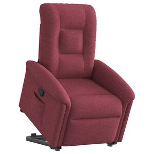 vidaXL Relaxsessel mit Aufstehhilfe Weinrot Stoff