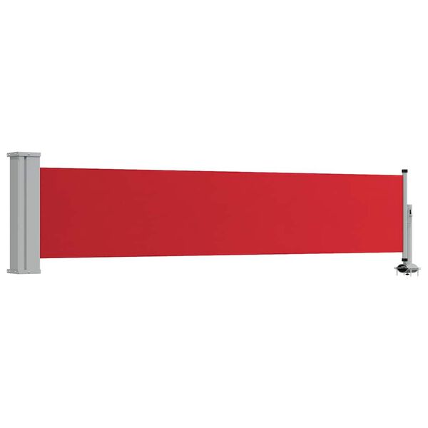 vidaXL Ausziehbare Seitenmarkise 60&times;300 cm Rot