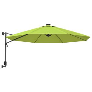vidaXL Wand-Sonnenschirm Apfelgr&uuml;n 290 cm