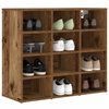 vidaXL Schuhschrank mit Regal Altholz 77,5 x 30 x 67 cm Holzwerkstoff