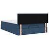 vidaXL Ottoman-Bett mit Matratze Blau 140x200 cm Stoff