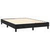 vidaXL Boxspringbettgestell Schwarz 140x190 cm Samt