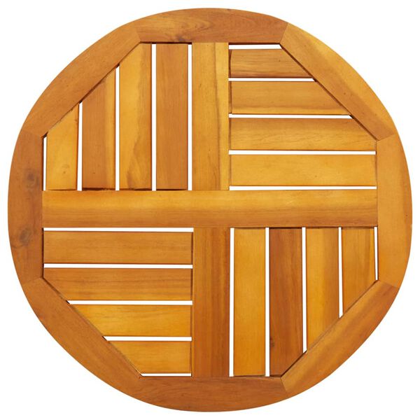 vidaXL Tischplatte &Oslash;50x2 cm Rund Massivholz Akazie