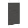 vidaXL Plissee Schwarz 80x100 cm Stoffbreite 79,4 cm Polyester