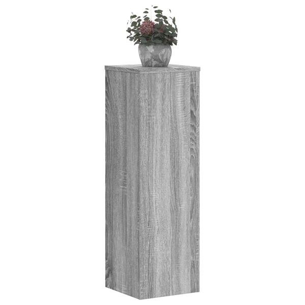 vidaXL Pflanzenständer 2 Stk. Grau Sonoma 25x25x80 cm Holzwerkstoff