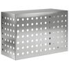 vidaXL Klimaanlagenabdeckung Silber 90 x 40 x 60 cm Verzinkter Stahl