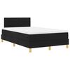 vidaXL Boxspringbett mit Matratze Schwarz 120 x 190 cm Stoff