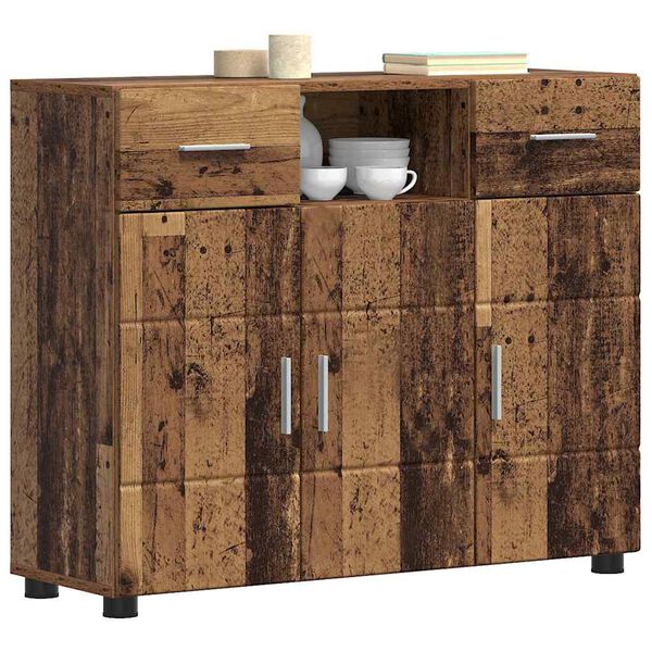 vidaXL Holzschrank Altholz 88,5 x 30,5 x 73 cm Holzwerkstoff