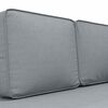 vidaXL Chaiselongue mit Kissen und Nackenrolle Hellgrau Stoff