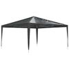 vidaXL Profi-Partyzelt 4&times;4 m Anthrazit 90 g/m&sup2;