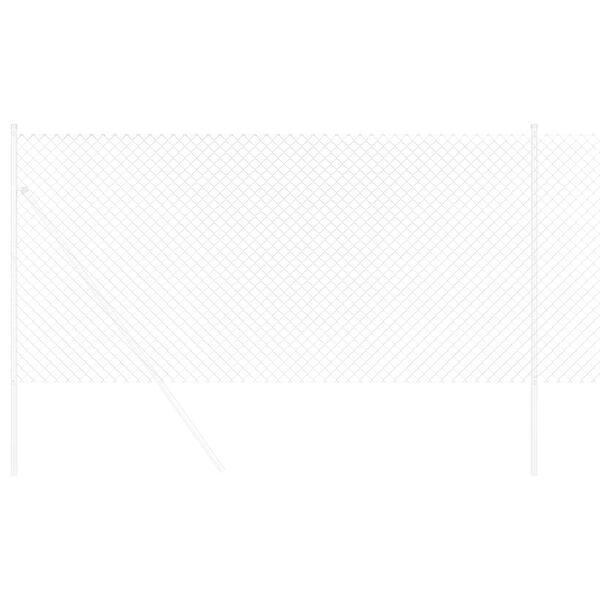 vidaXL Kettenzaun Silber 10 x 1 m Verzinkter Stahl