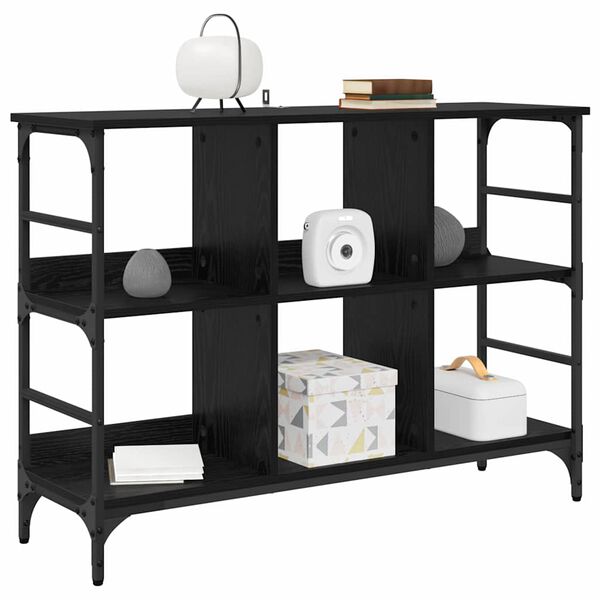 vidaXL Sideboard Schwarz Eichen-Optik 102 x 32 x 73,5 cm