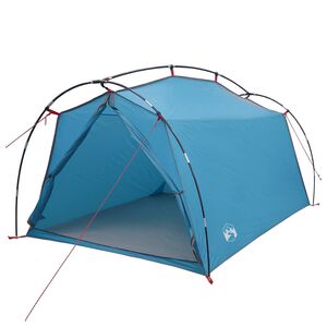 vidaXL Tunnelzelt Blau 2-Personen 185T Polyester mit PU-Beschichtung