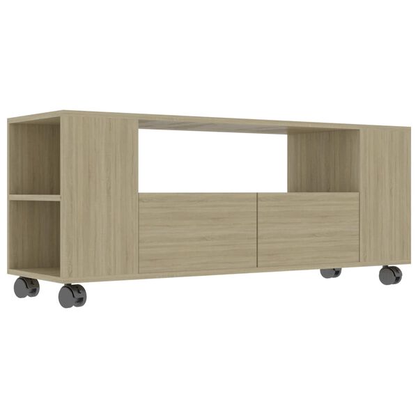 vidaXL TV-Schrank Sonoma-Eiche 120x35x48 cm Holzwerkstoff