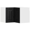 vidaXL Wand-Eckschrank LUCCA Schwarz 57 x 57 x 40 cm Holzwerkstoff