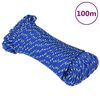 vidaXL Bootsseil Blau 5 mm 100 m Polypropylen