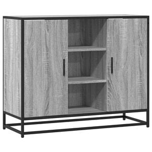 vidaXL Sideboard Grau Sonoma 92x35x76 cm Holzwerkstoff