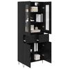 vidaXL Highboard Schwarz Eichen-Optik 69,5 x 34 x 90 cm Holzwerkstoff
