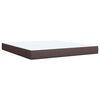 vidaXL Boxspringbett mit Matratze Dunkelbraun 180x200 cm Stoff