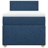 vidaXL Boxspringbett mit Matratze Blau 100x200 cm Stoff