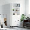 vidaXL Highboard Wei&szlig; 69,5x34x180 cm Holzwerkstoff