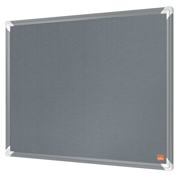 Nobo Filz-Pinnwand Premium Plus Grau 60x45 cm