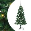 vidaXL Eckiger k&uuml;nstlicher Weihnachtsbaum Gr&uuml;n 150 cm PVC und Metall