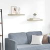 vidaXL Schwebende Wandregale 2 Stk. Eichefarben 50x23x3,8cm MDF