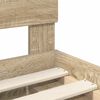 vidaXL Bettrahmen Sonoma-Eiche 90 x 200 cm Massives Kiefernholz