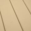 vidaXL Sonnenliegen-Auflage Melange Beige 200x70x4 cm Stoff