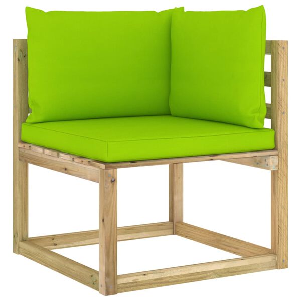vidaXL 8-tlg. Garten-Lounge-Set mit Kissen Impr&auml;gniertes Kiefernholz