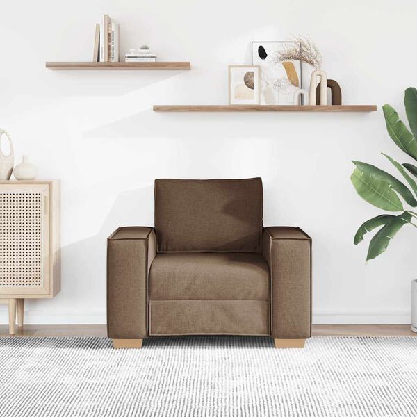 vidaXL Sofa Stuhl Braun 100x78x84 cm Stoff