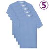 Fruit of the Loom Original T-Shirts 5 Stk. Hellblau XL Baumwolle
