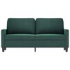 vidaXL 2-Sitzer-Sofa Dunkelgrün 140 cm Samt