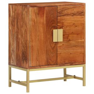 vidaXL Sideboard 60x35x75 cm Massivholz Akazie