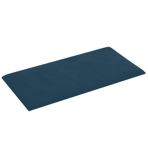 vidaXL Wandkopfteilen 12 pcs Blau 30 x 15 cm Samt