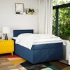 vidaXL Boxspringbett mit Matratze Blau 120x190 cm Stoff