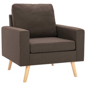 vidaXL Sessel Braun Stoff