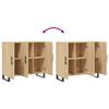 vidaXL Sideboard Sonoma-Eiche 90x34x80 cm Holzwerkstoff