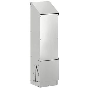 vidaXL H&uuml;hnerf&uuml;tterer Silber 13 x 12 x 51 cm Verzinkter Stahl