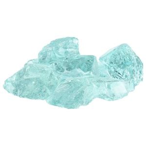 vidaXL Gartensteine T&uuml;rkis 12 cm Glas