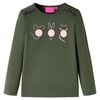 Kinder-Langarmshirt Khaki 104