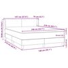 vidaXL Boxspringbett mit Matratze Rosa 140x210 cm Samt
