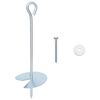 vidaXL Erdanker 10 stk. &Oslash;10 x 30 cm Galvanisiertes Metall Silber