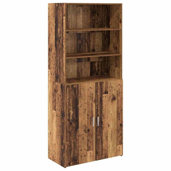 vidaXL Highboard Altholz 80 x 42,5 x 185 cm Holzwerkstoff