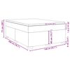 vidaXL Boxspringbett mit Matratze Dunkelblau 140x200 cm Samt